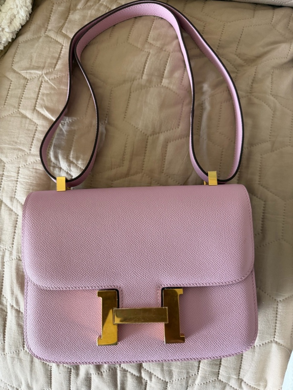 Pink Constance style Crossbody Bag